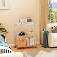 thumbnail image 6 of M MZG 3 Tier Wire Shelf,13.8" D x 29.5" W x 35.5" H,Chrome Shelves Wire Rack for 750 lbs Capacity,Kitchen,Pantry,Closet, 6 of 8
