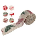 thumbnail image 3 of Maoww Christmas Ribbon Gift Wrapping Burlap Fabric Ribbon DIY Linen Xmas Tree Present Packaging Accessory, Type 1, 10m, 3 of 7