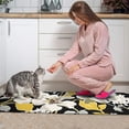 thumbnail image 3 of Pioneer Flower Floral Print Pattern Kitchen Rugs Sets Of 2,Anti Fatigue Kitchen Mat Rugs Non Slip Washable,Decorative Kitchen Floor Mats for Kitchen,Sink,Laundry,17"x30"+17"x47", 3 of 7