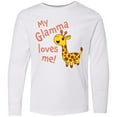 thumbnail image 3 of Inktastic My Glamma Loves me- cute giraffe Long Sleeve Youth T-Shirt, 3 of 5