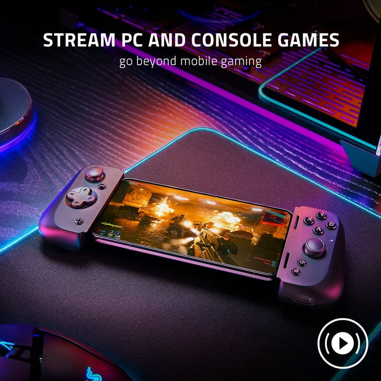 Razer Kishi for Android - Smartphone Gaming Controller (USB-C Connection,  Ergonomic Design, Individual Fit for Mobile Phones, Analog Stick, Ultra Low
