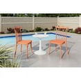 thumbnail image 2 of Strata Furniture 2 Rio Polypropylene Chairs with Sprout Table in Orange/White, 2 of 2