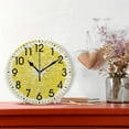 thumbnail image 2 of GZHJMY Home Decor Slice of Lemon 9.5 inch Round PVC Acrylic Wall Clock Non Ticking Silent Clock Art for Living Room Kitchen Bedroom(Black Pointer), 2 of 5