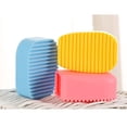 thumbnail image 4 of Candy Color Silicone Washboard Creative Mini Handheld Laundry Washboard Multipurpose Laundry Cleaning Brush Clothes Washing Brushes (Blue), 4 of 6