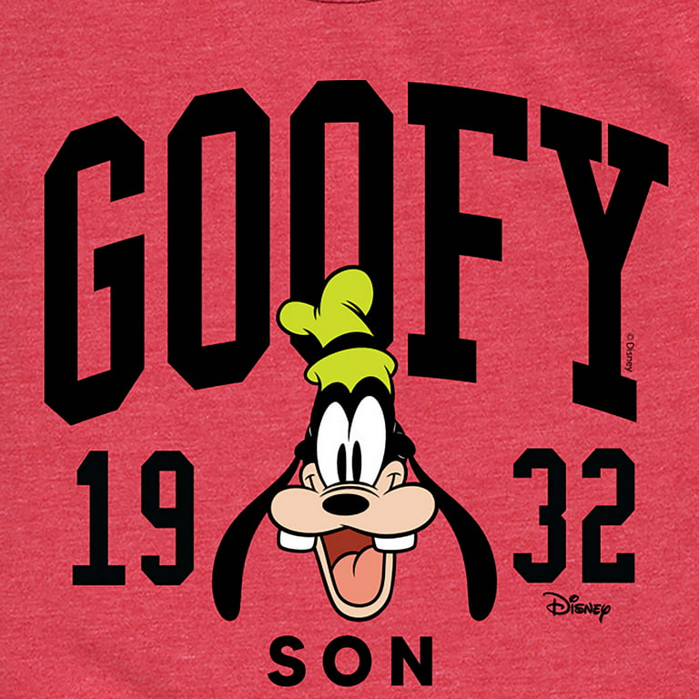 Disney - Mickey & Friends - Goofy Son -1932 - Toddler and Youth Short Sleeve Graphic T-Shirt, Toddler Unisex, Size: Large, Red