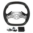 thumbnail image 2 of LED Steering Wheel, LED  Lights Steering Wheel Real Carbon Fiber  for Automobile for Car, 2 of 8