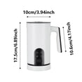 thumbnail image 2 of 4-in-1 Automatic Milk Frother & Steamer - 350ml Hot/Cold Foam Maker for Latte, Cappuccino, Matcha & Hot Chocolate (Stainless Steel, Low Noise), 2 of 5