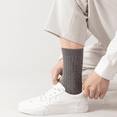thumbnail image 6 of Sookeceks 6 Pairs Cotton Crew Socks for Mens, Soft Jacquard for Casual Thick Warm Socks Size 7-11, 6 of 7