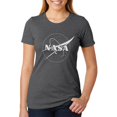 thumbnail image 1 of NASA Outline Logo Womens Soft Heather T Shirt, 1 of 1