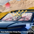 thumbnail image 3 of Yuyamidu Husky Car Sun Shade Windshield Pink Flower Front Windshield Sunshade for Car SUV Van Big Sedan Automotive Sun Visor Car Protector Accessories, 3 of 7