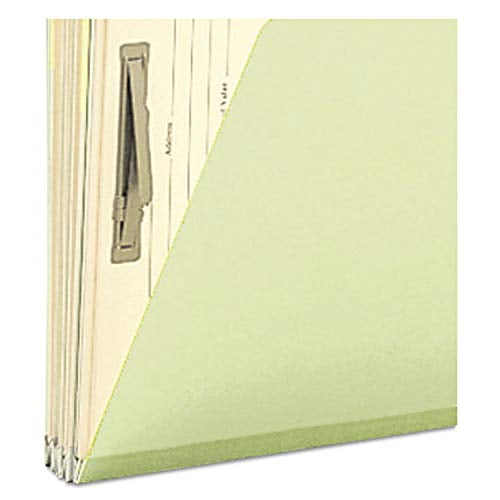 Smead 78208 Pressboard Mortgage File Folder with Dividers & Metal Tab Legal Green 10/Box