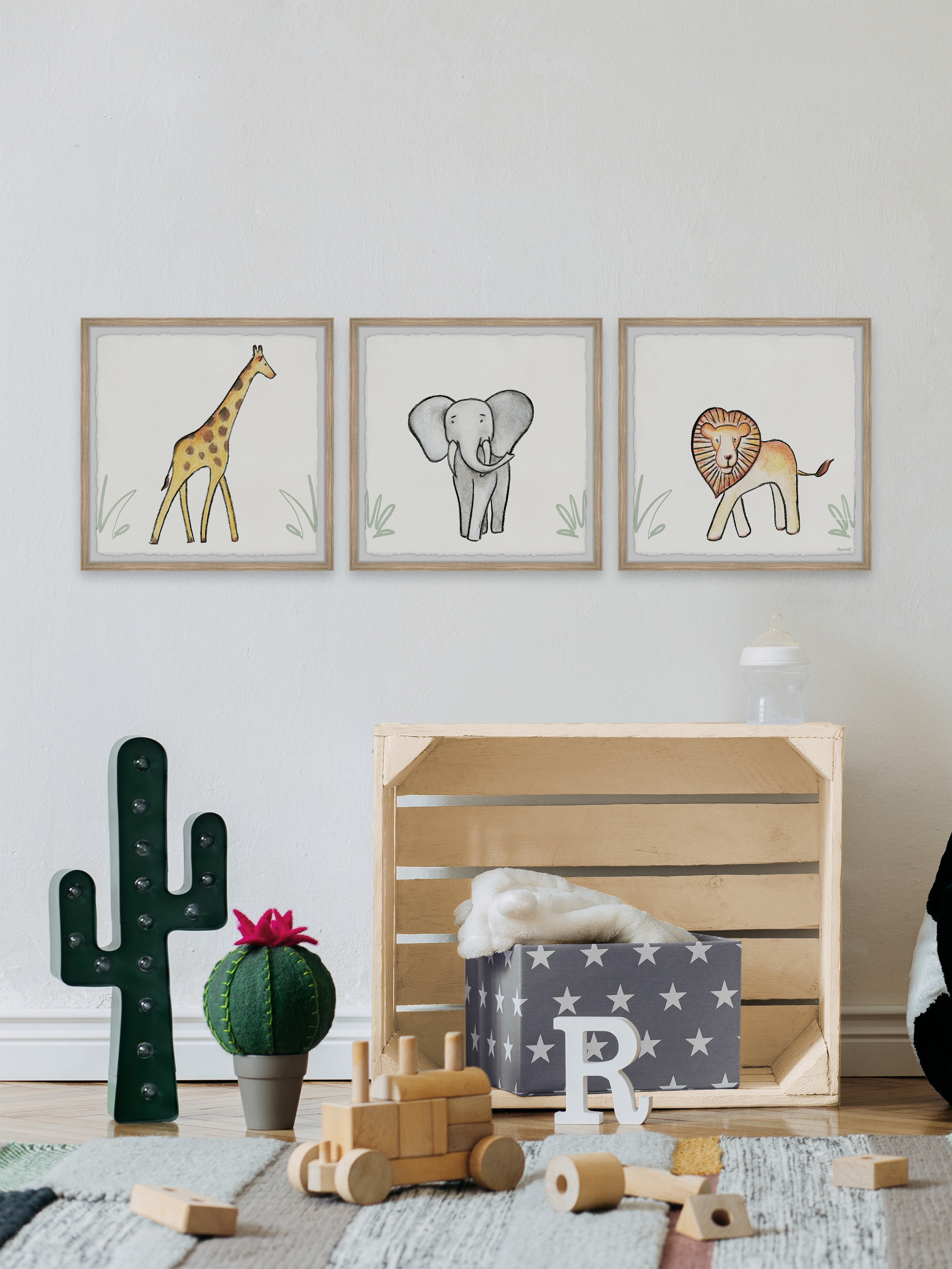 Marmont Hill Printed Animals & Insects Framed Art Prints, Set of 3