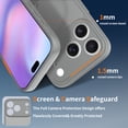 thumbnail image 3 of For Samsung Galaxy S25 FE Case, Matte Translucent Back Cover Anti-Scratch [Compatible with Magsafe] Shockprof Bumper Rugged Camera Lens Protective Phone Case for Samsung Galaxy S25 FE, Gray, 3 of 6