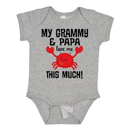 

Inktastic Grammy and Papa Love Me Gift Baby Boy or Baby Girl Bodysuit
