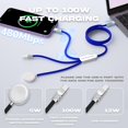 thumbnail image 3 of Cable USB C 3 en 1 Chubbycable Tri-Flex para cargador de Apple Watch, 3 of 6