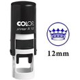 thumbnail image 2 of Printtoo CROWN DESIGNSelf Inking Mini Rubber Stamp Colop Round Decorative Teachers Stamps 12mm, 2 of 2