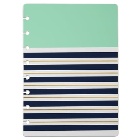 UPC: 0735854843724 | TUL® Discbound Notebook Covers  Junior Size  Mint Stripes  Pack of 2 Covers