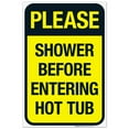 thumbnail image 1 of Shower Before Entering Hot Tub Sign, Pool Sign,, 1 of 1