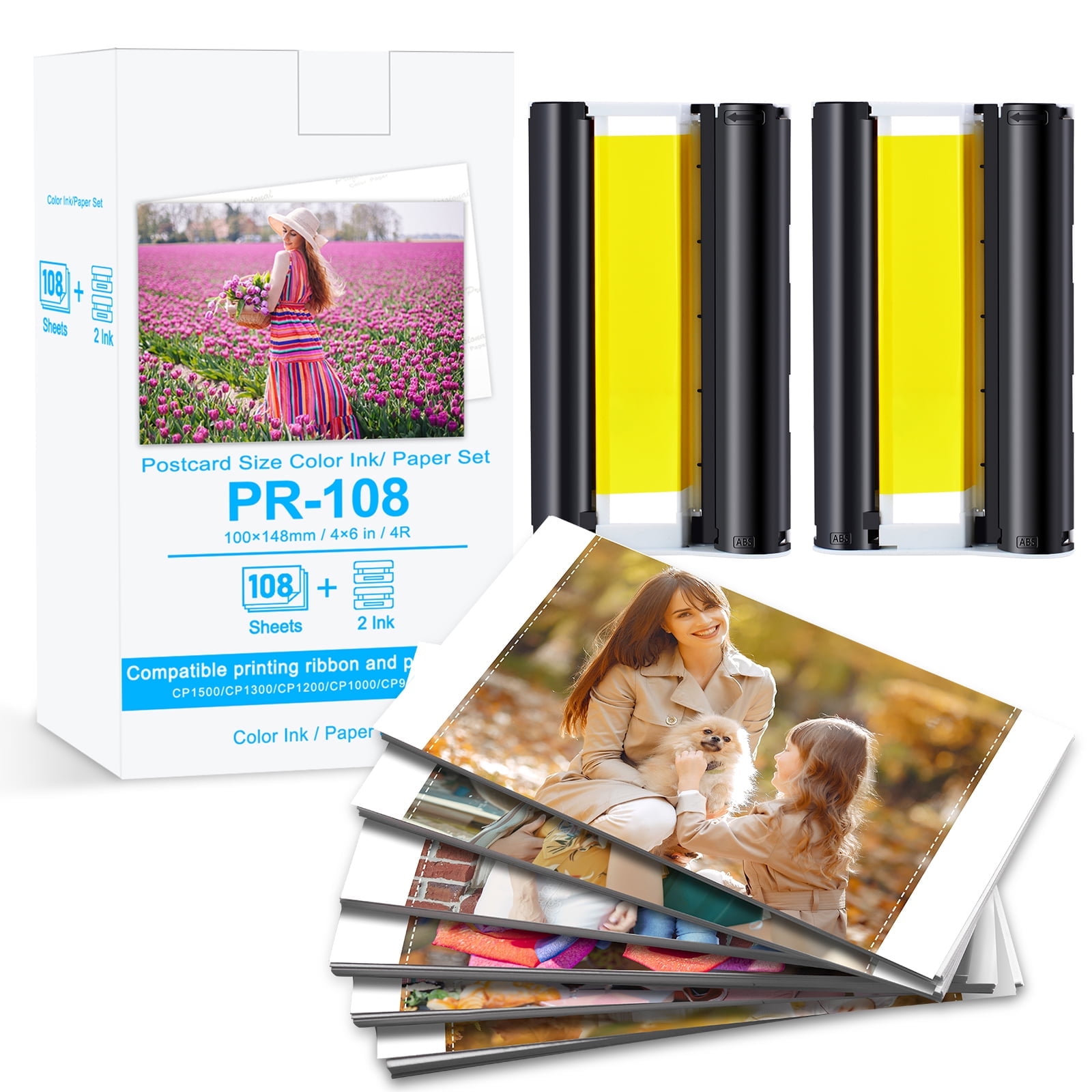 Amazon | Canon Selphy CP1500 インクと用紙 KP-108IN KP108 3色インク