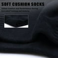 thumbnail image 6 of LWFBDTK Soccer Socks, Unisex, Thick Cushioned Cotton Sports Socks, 4 Pack Black (Size 9.5–15.5), 6 of 6