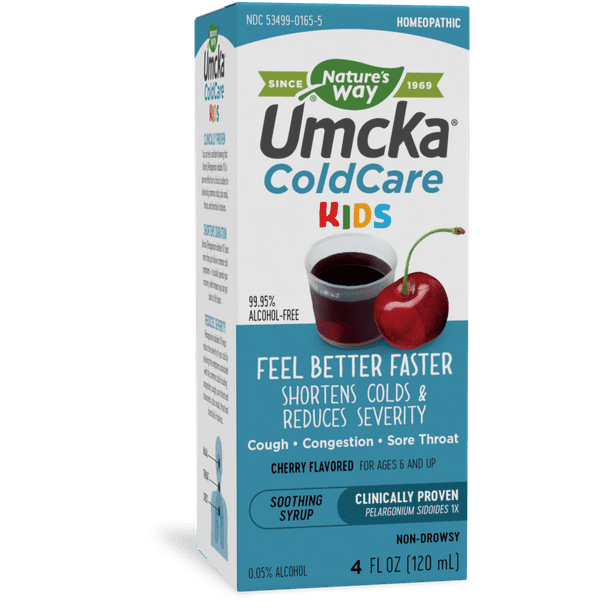 Umcka ColdCare Soothing Syrup for Kids, Cherry Flavored Syrup, 4 fl oz