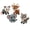 Animals, variant on DIY Shark Beaded Toy Set Single Piece Hand-Eye Coordination Finger Dexterity Exercise Multi-Colored Marine Life Craft for Creative Handcrafting and Hobby Projects 2PC