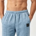 thumbnail image 6 of Stamzod Summer Sweat Pants for Mens Casual Vacation Beach Pants with Pocket Lightweight Loose Straight Trousers Light Blue-1 XXXXXL, 6 of 7