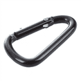 thumbnail image 4 of 60 Pcs Black D Shaped Aluminum Alloy Carabiner Hook Keychain, 4 of 6