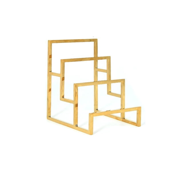 Moyic Soporte de exhibición para billetera, estante de almacenamiento para monedero de 3 niveles, organizador para el hogar, bolso de mano, bolso de Almacenamiento y organización del hogar Oro Moyic HA069441-01