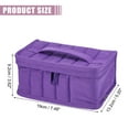 thumbnail image 2 of Unique Bargains 1 Pcs Nail Polish Bag Nail Polish Carrying Case Holds 17 Bottles Nail Art Set Organizer Purple, 2 of 7