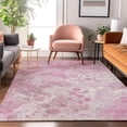 thumbnail image 7 of Addison Rugs Mayfield Premium Machine Washable Transitional Abstract Pink Rectangle Rug, 5' x 7'6", 7 of 7