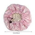 thumbnail image 3 of CYC Satin Sleep Cap Adjustable Double Sleep Bonnet Bonnet Cap For Sleep, 3 of 5