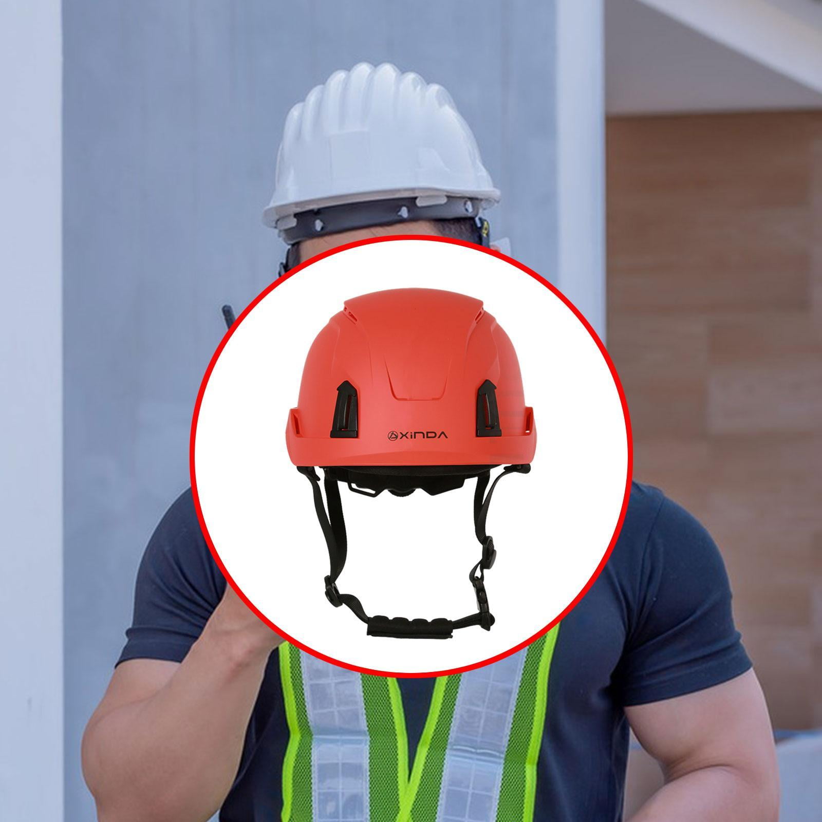colaxi Construction Helmet for Adults Hard Hat for Arborist Outdoor Industrial Work Red