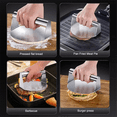 thumbnail image 4 of Stainless Steel Hamburger Meat Press Circular Square Burger Meat Press Kitchen Tool Meat Press Plate, 4 of 5