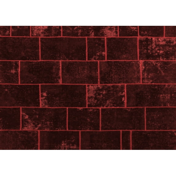 Ahgly Company Indoor Rectangle Abstract Red Contemporary Area Rugs, 5' x 8'