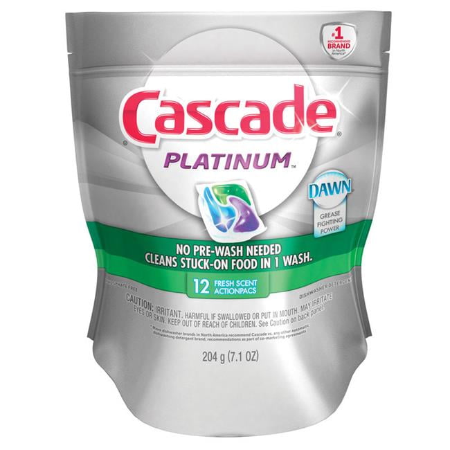 Cascade 1508423 Platinum Fresh Scent Dishwasher Detergent Walmart Canada
