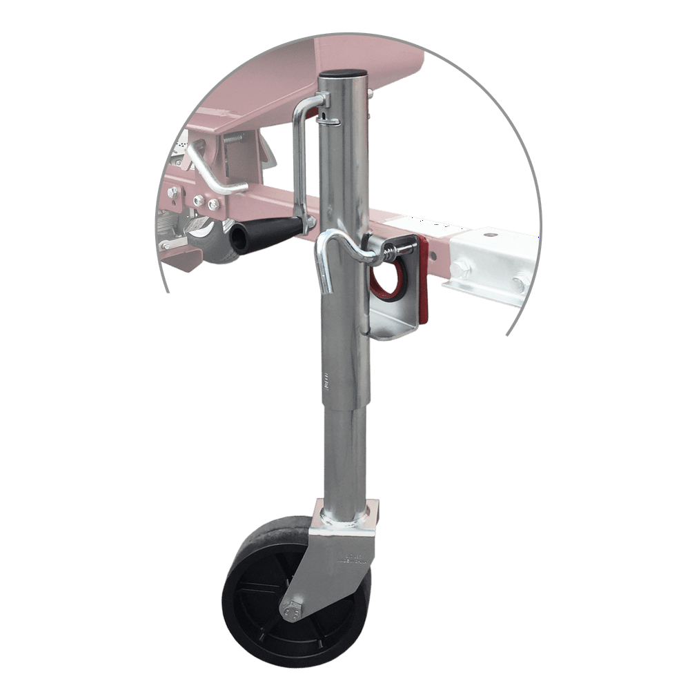 Boss Industrial Wheeled Trailer Jack Stand for Log Splitter