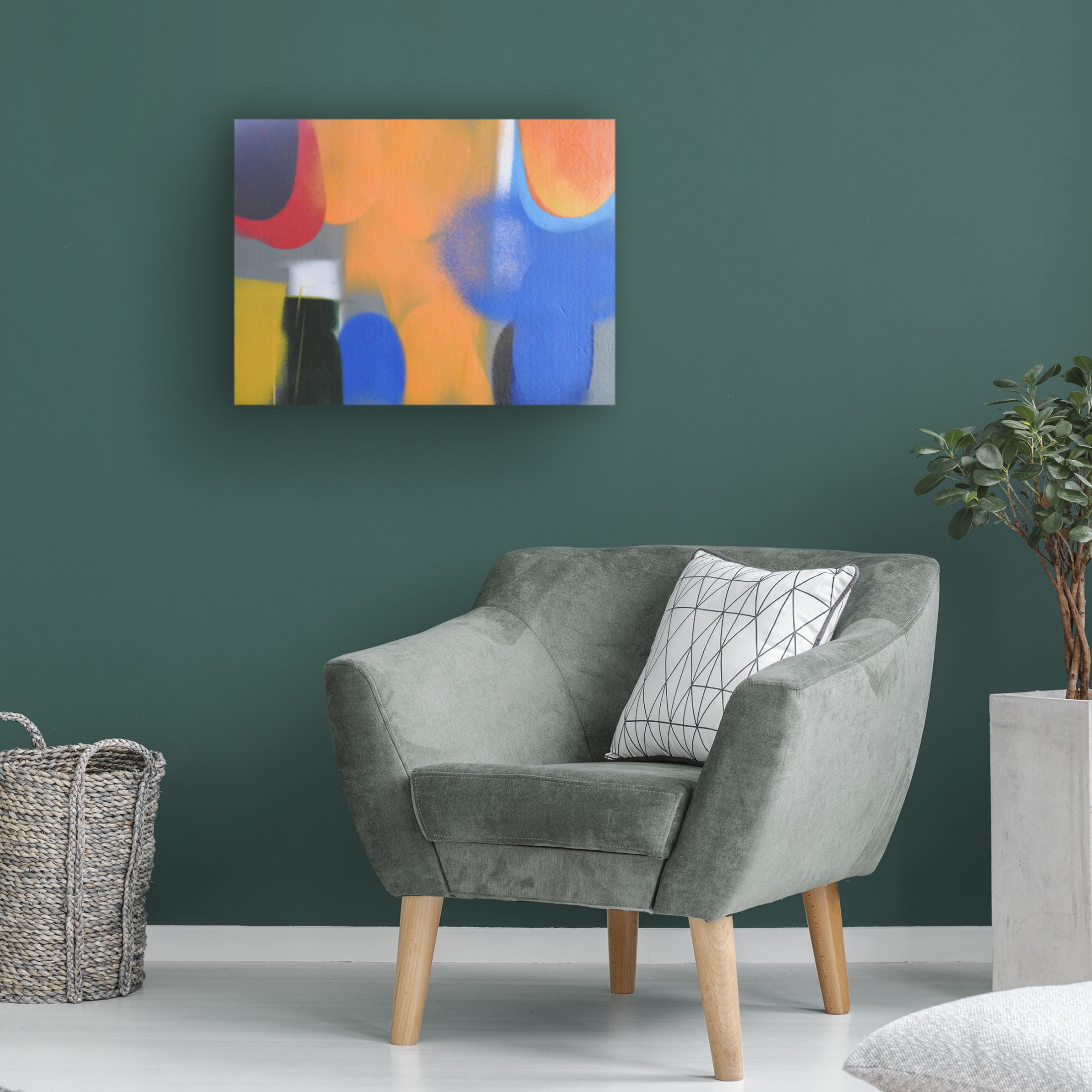 Canvas Wall Art - Gill Miller 'Life 12' Wall Art for Living Room, Bedroom, or Office Décor by Trademark Fine Art - 19 x 14 Inches