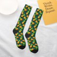 thumbnail image 6 of Bingfone Compression Socks for Women and Men Long Socks for Running Athletic Cycling Nurse-Pineapples with Palm Leaves, 6 of 8