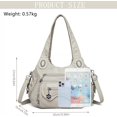 thumbnail image 4 of Sunyuer Vintage Tote Bags for Women, Large Capacity Vintage Multi-Pocket PU Leather Handbag Crossbody Shoulder Bag, 4 of 8