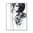 thumbnail image 1 of Designart Painting Female Portrait FLOAT FRAME WALL ART, 1 of 4