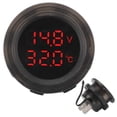 thumbnail image 1 of Car Temperature , Waterproof Design High Grade Texture Simple Installation Car Battery Voltmeter Low Power Consumption  For Car, 1 of 8
