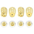 thumbnail image 4 of segolike 4 Pieces Racket Shape Earring Lifters Sturdy Comfortable Elegant 0.6x0.3inch Golden Color, 4 of 9