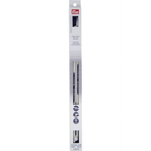Prym Ergonomics Single Point Knitting Needles - Size 10-3/4, 14"