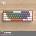 thumbnail image 2 of Teclado mecánico T60 USB Mini 62 teclas Gamer Keyboard con cable para Game Laptop PC JShteea  El nuevo, 2 of 8