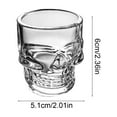thumbnail image 4 of Cheapark Halloween Skull Glass Tumbler Set 4-Piece 14oz Whiskey Drinking Cups For Themed Party Barware Beverage Service, 4 of 7