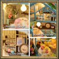 thumbnail image 4 of Kit de casa en miniatura Vaki Vaki con luz LED Book Nook Floral, 4 of 7