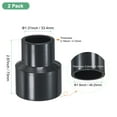 thumbnail image 3 of Uxcell 2-Pack Adaptador de Reducción de Tubo, Conector de Acoplamiento Reductor Recto de 1-1/2"*1", Gris, 3 of 6
