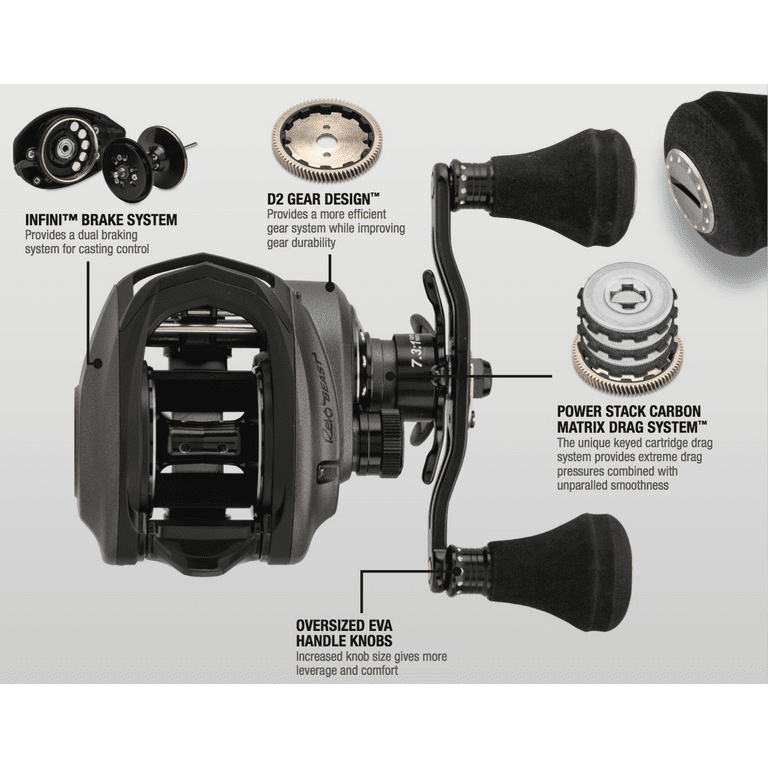 Abu Garcia Revo® Beast Low Profile Reel, Right Hand Fishing