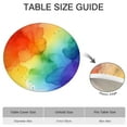 thumbnail image 6 of Rainbow Tie Dye Ink Pattern Round Fitted Tablecloth with Elastic Edge,Dining Table Cover Waterproof,Outdoor Round Tablecloth for Camping,Dining,Indoor and Outdoor, 6 of 7